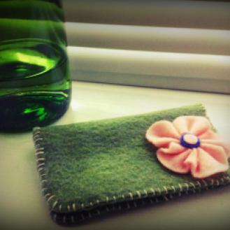 A little stitch.. A little stick... For my cards purse